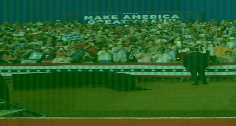 Trump rally derailed by series of protesters in opening minutes