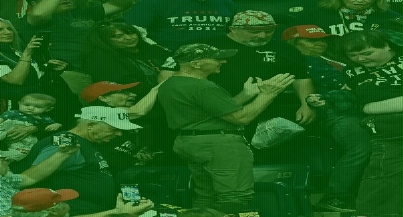 Trump rally descends into chaos as screaming protesters are dragged
