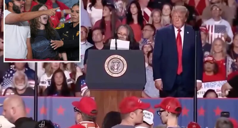 Trump rally protesters shout down angel mom talking about her murdered son in Texas