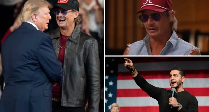 Trump reposts Kid Rock's warnings of religious 'civil war'