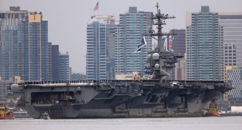 Trump sends 3rd aircraft carrier to Middle East with 10K more troops — as he weighs post-midterm Iran assault