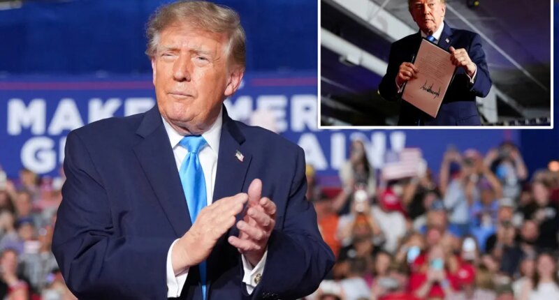 Trump signs executive order mid-rally allowing drivers to use ‘tax-free red-dye diesel’