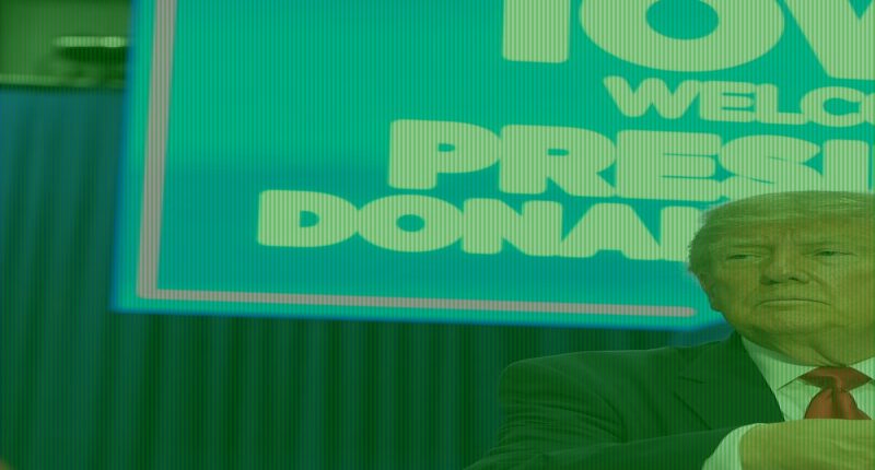 Trump tells Iowa crowd he 'has the right' to run for a third term