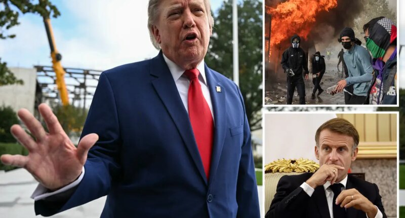 Trump urges France to 'close the borders' after weekend of rioting: 'The migrants have taken over'