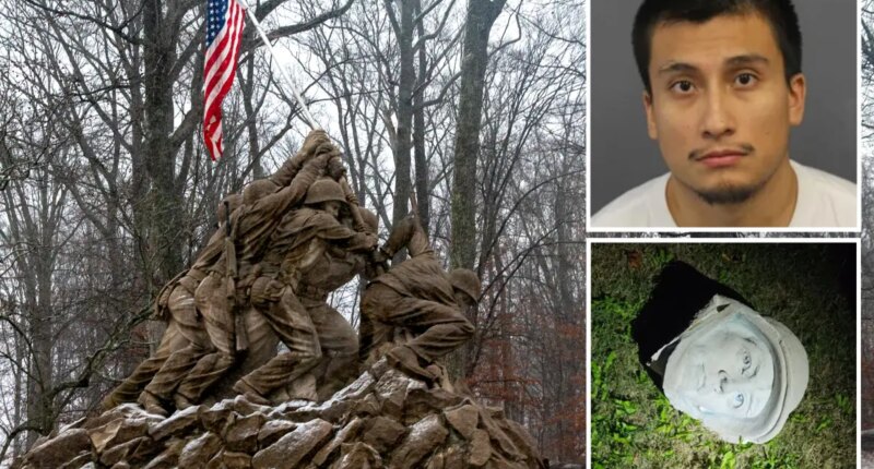 Vandal who beheaded Iwo Jima monument ID'd as illegal alien let in US by Obama, Biden