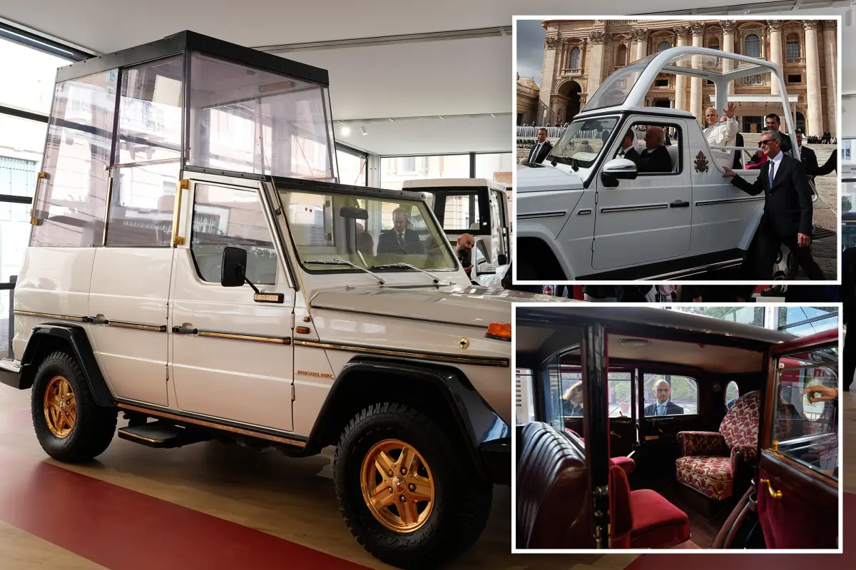 Vatican Puts 8 Historic Mercedes-Benz Popemobiles on Display