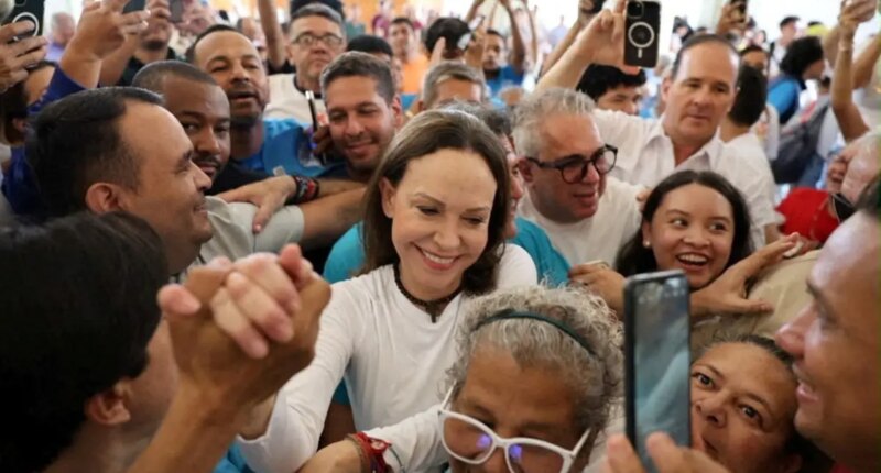 Venezuelan opposition leader MarÃ­a Corina Machado returns