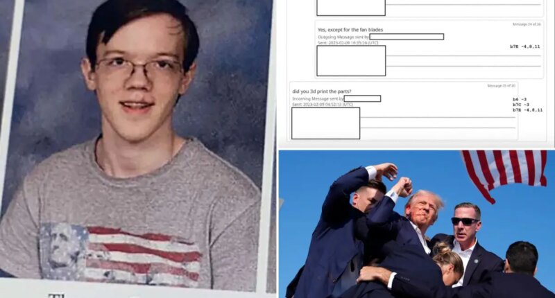 Would-be Trump assassin Thomas Crooks texted mystery persons about his 3D printer and 'gifts'