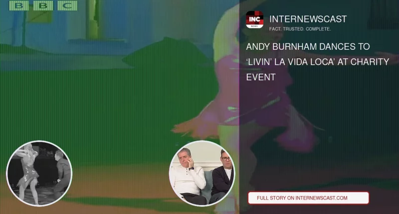 Andy Burnham Dances to ‘Livin’ La Vida Loca’ at Charity Event
