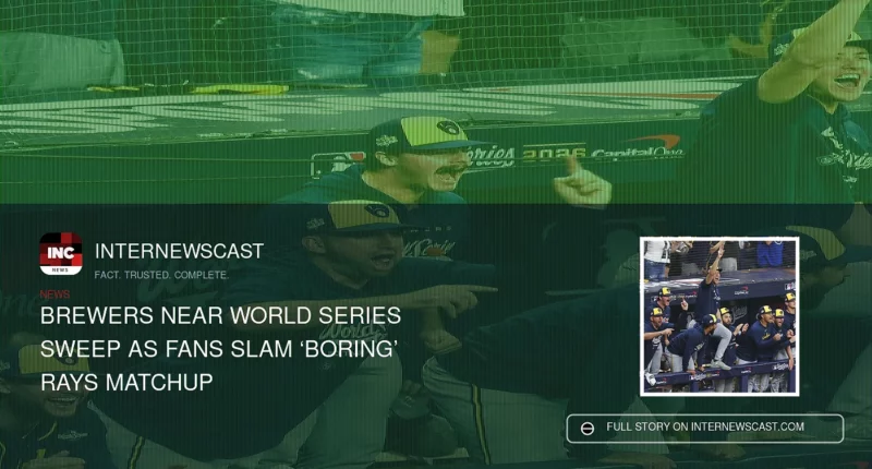 Brewers Near World Series Sweep as Fans Slam ‘Boring’ Rays Matchup