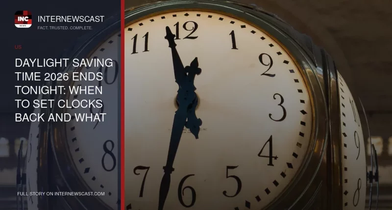 Daylight Saving Time 2026 Ends Tonight: When to Set Clocks Back and What to Know