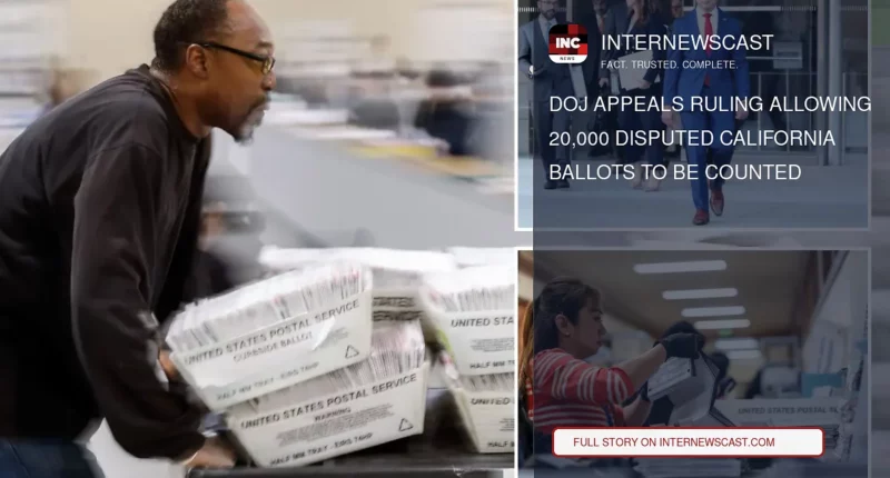 DOJ Appeals Ruling Allowing 20,000 Disputed California Ballots to Be Counted