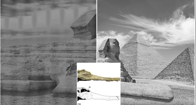 Great Sphinx Carved From Rock Rich in Ancient Crocodile Fossils
