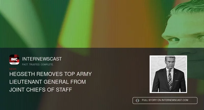 Hegseth Removes Top Army Lieutenant General From Joint Chiefs of Staff