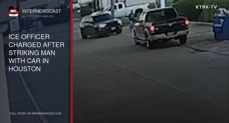 ICE Officer Charged After Striking Man With Car in Houston