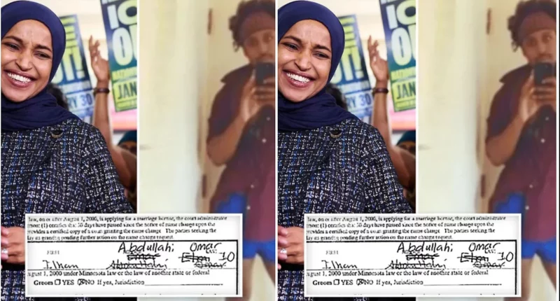 Ilhan Omar crossed out details on marriage application to 'brother