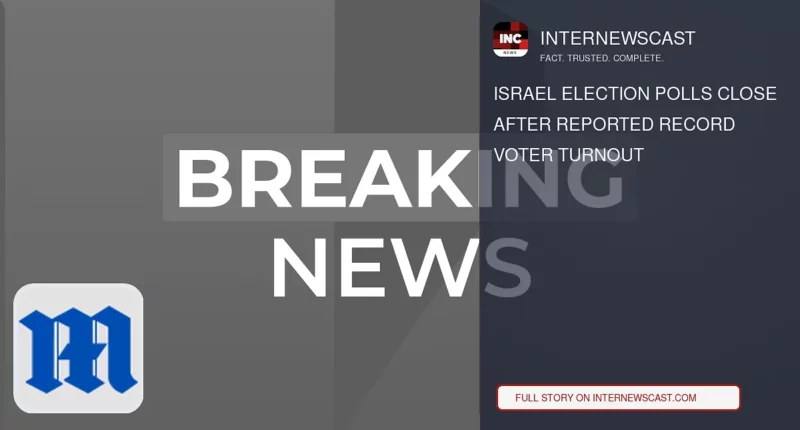 Israel Election Polls Close After Reported Record Voter Turnout