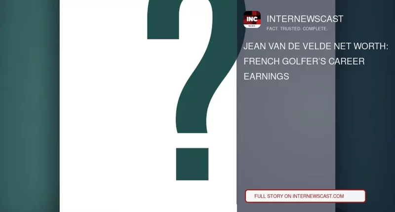 Jean van de Velde Net Worth: French Golfer’s Career Earnings