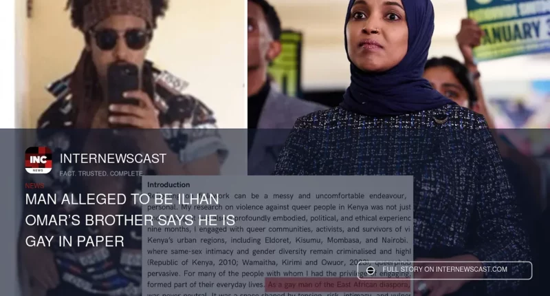 Man Alleged to Be Ilhan Omar’s Brother Says He Is Gay in Paper