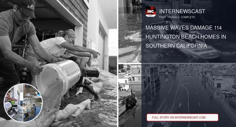 Massive Waves Damage 114 Huntington Beach Homes in Southern California