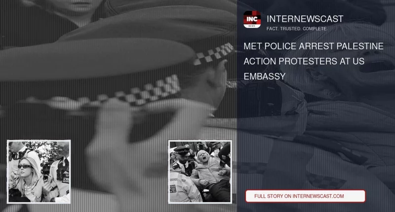 Met Police Arrest Palestine Action Protesters at US Embassy