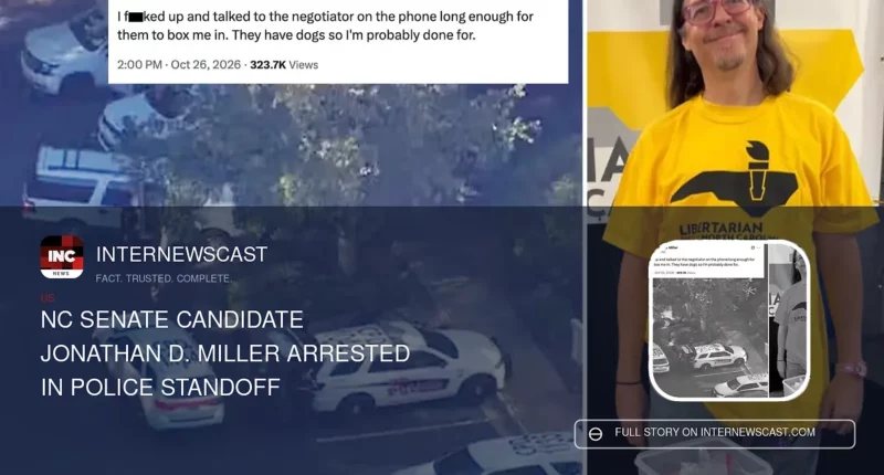 NC Senate Candidate Jonathan D. Miller Arrested in Police Standoff