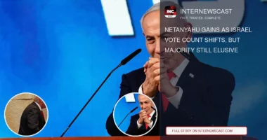 Netanyahu Gains as Israel Vote Count Shifts, but Majority Still Elusive