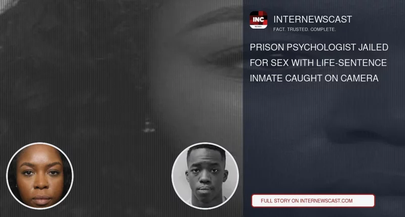 Prison Psychologist Jailed for Sex With Life-Sentence Inmate Caught on Camera