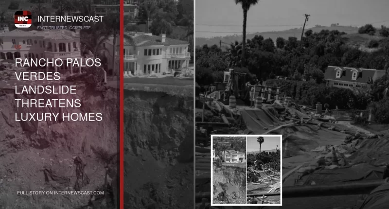 Rancho Palos Verdes Landslide Threatens Luxury Homes on Hillside
