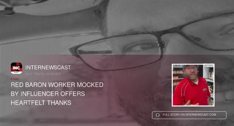 Red Baron Worker Mocked by Influencer Offers Heartfelt Thanks