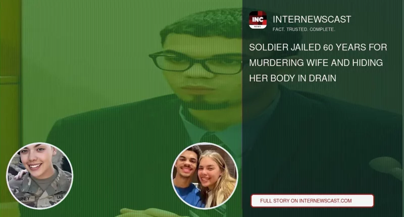 Soldier Jailed 60 Years for Murdering Wife and Hiding Her Body in Drain