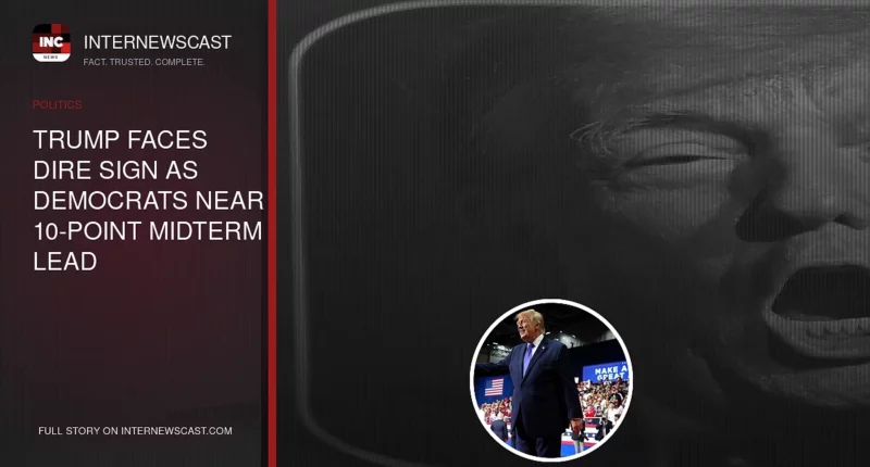 Trump Faces Dire Sign as Democrats Near 10-Point Midterm Lead