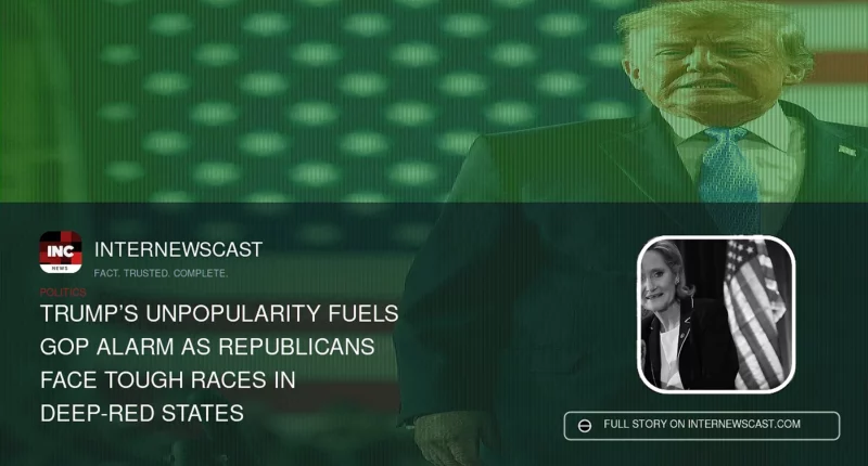 Trump’s Unpopularity Fuels GOP Alarm as Republicans Face Tough Races in Deep-Red States