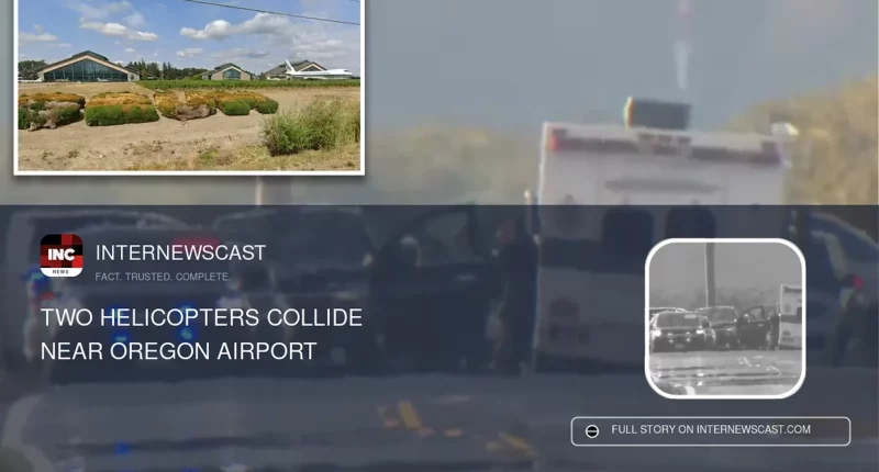 Two Helicopters Collide Near Oregon Airport