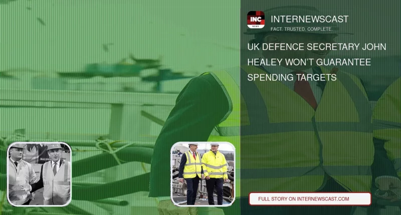 UK Defence Secretary John Healey Won’t Guarantee Spending Targets