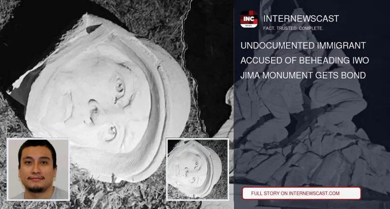 Undocumented Immigrant Accused of Beheading Iwo Jima Monument Gets Bond