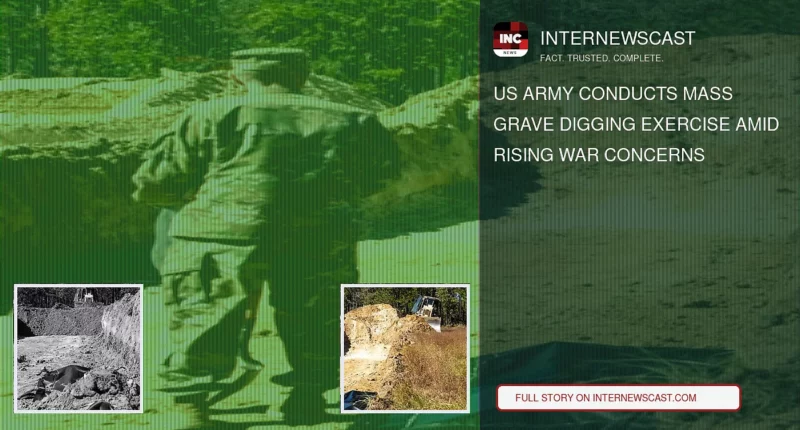 US Army Conducts Mass Grave Digging Exercise Amid Rising War Concerns