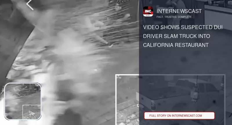 Video Shows Suspected DUI Driver Slam Truck Into California Restaurant