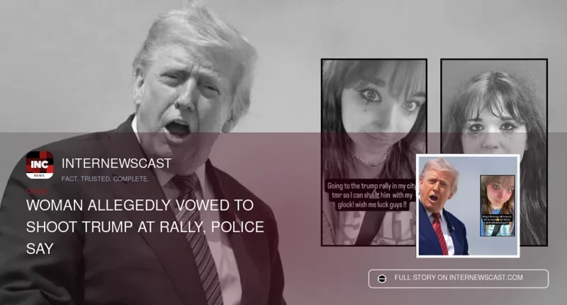 Woman Allegedly Vowed to Shoot Trump at Rally, Police Say